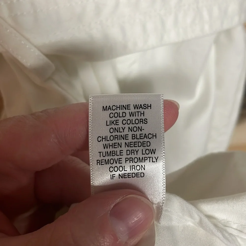 Sonoma size XL White Soft Denim Double-Breasted Trench Coat with Pockets - Picture 11 of 11